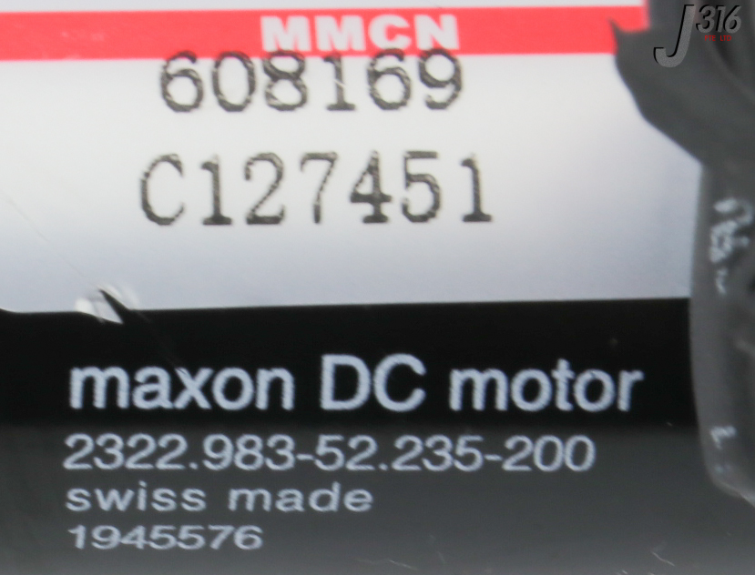 28884 MAXON MOTOR DC MOTOR W/ GEAR 10008638-00, 611822 2322.983